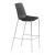 Ergonice Douro Highstool Zwart Chroom aanzicht links