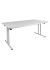 FTB T vouwbare kantinetafel in het grijs. 75 cm hoog bij 80 cm breed bij 180 cm diep.