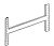 Galva Magazijnstelling H-schoor 115cm