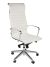 directiestoel Marseille P wit semi-leder chroom|profeqprofessional.nl