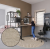halo vloerkleed rond 160 cm bruin