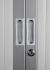 roldeurkast cube 72,5x80x43 in kleur aluminium |profeqprofessional.nl