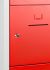 Lockerkast SHC 10 lockers, grijs/rood, cilindersluiting