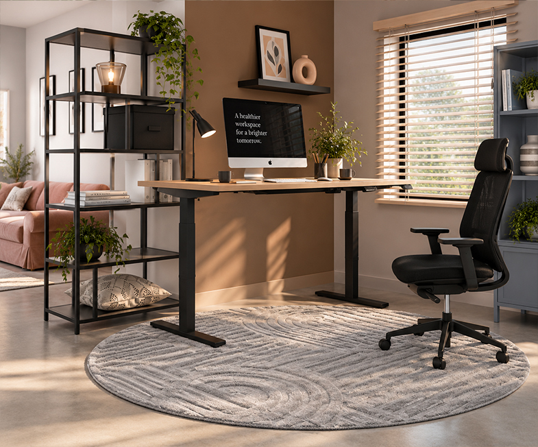 Ergonice Halo rond vloerkleed