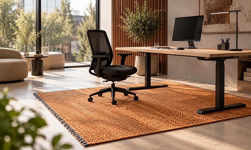Ergonice vloerkleden in modern interieur